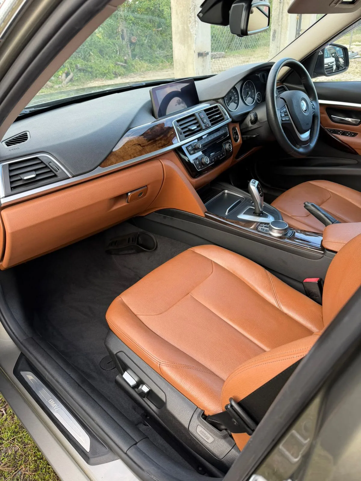 Detailed BMW leather interior